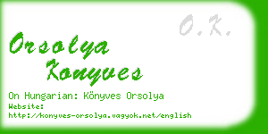 orsolya konyves business card